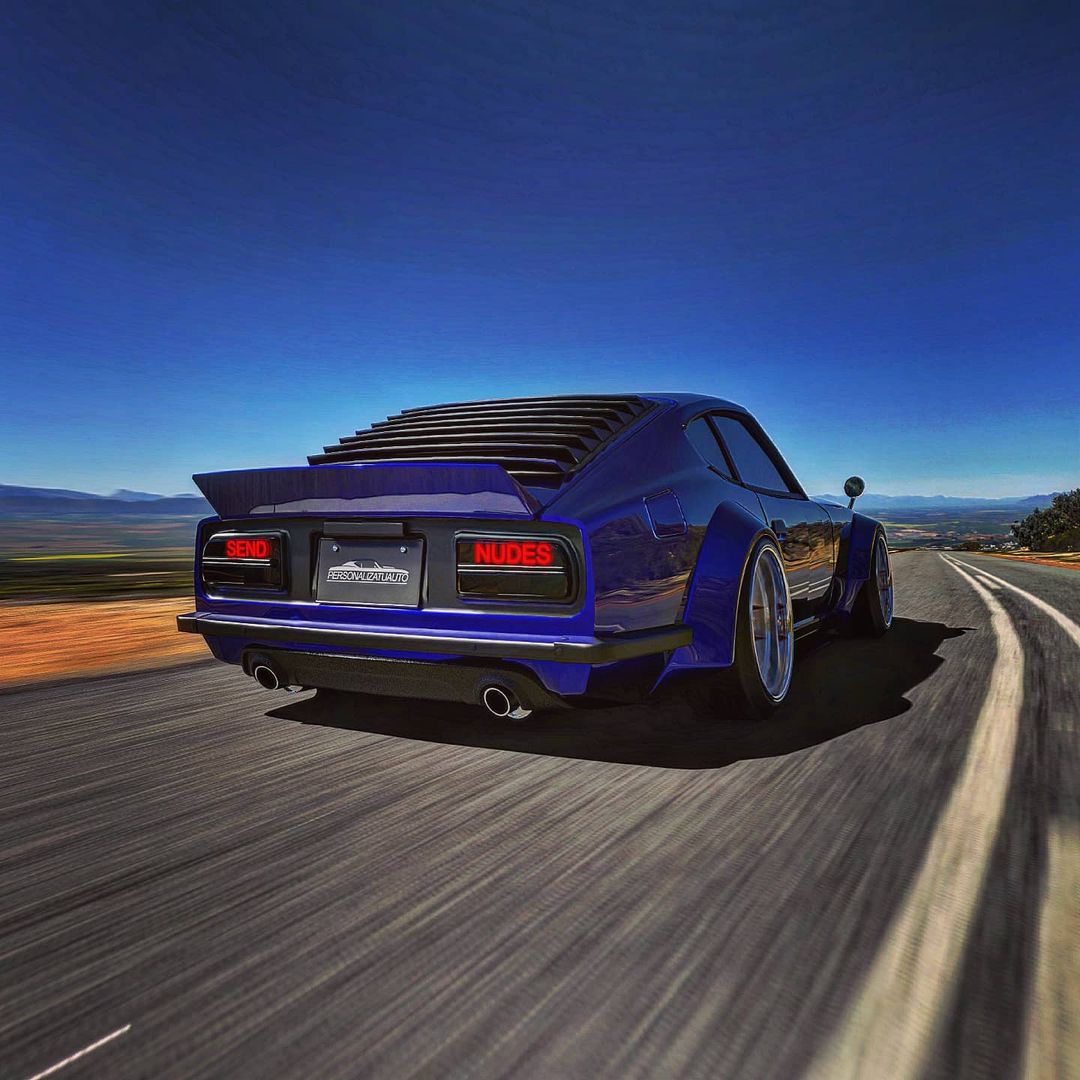 Electric Blue Datsun 240Z CGI Restomod