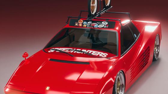 Stanced Ferrari Testarossa 'Rosie' CGI Restomod