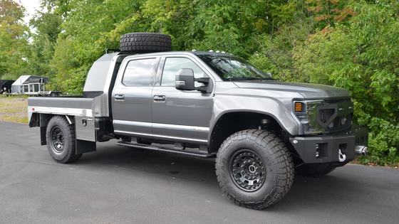 2022 Ford F-550 Super Duty Lariat Crew Cab Flatbed "Super Single" by Owner