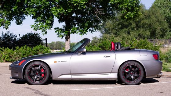 Modified 2001 Honda S2000 with Volk Racing Wheels