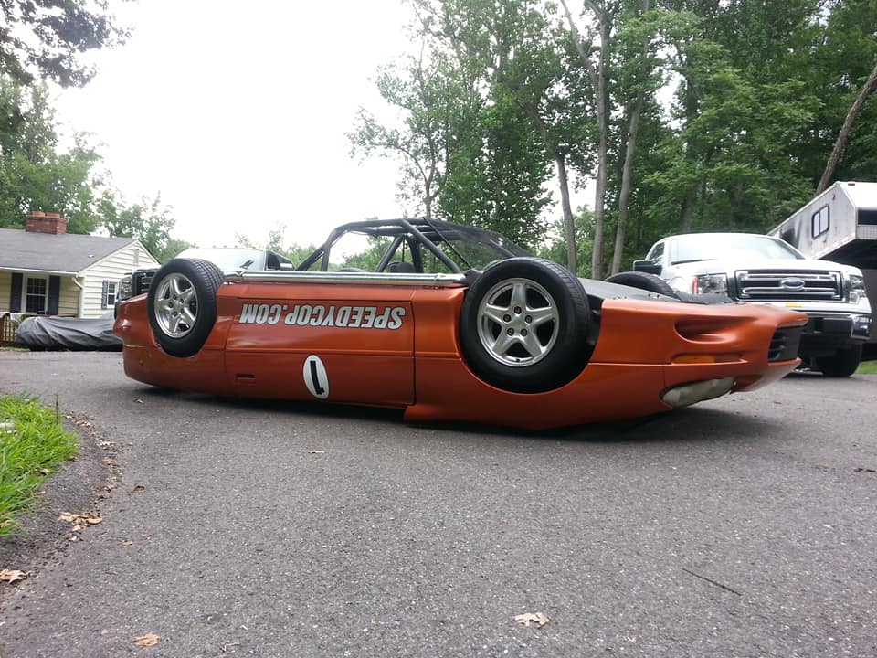 Upside-Down Chevrolet Camaro-Ford Festiva for LeMons