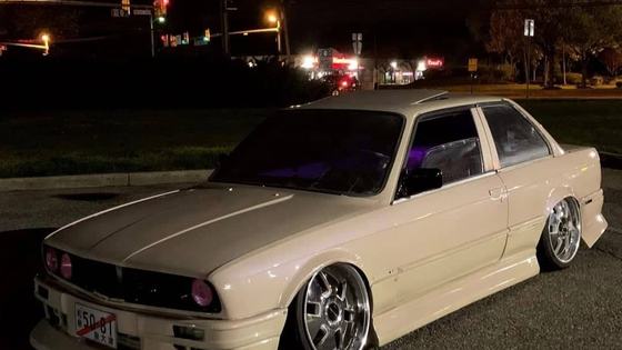 BMW E30 with Aggressive Widebody Kit