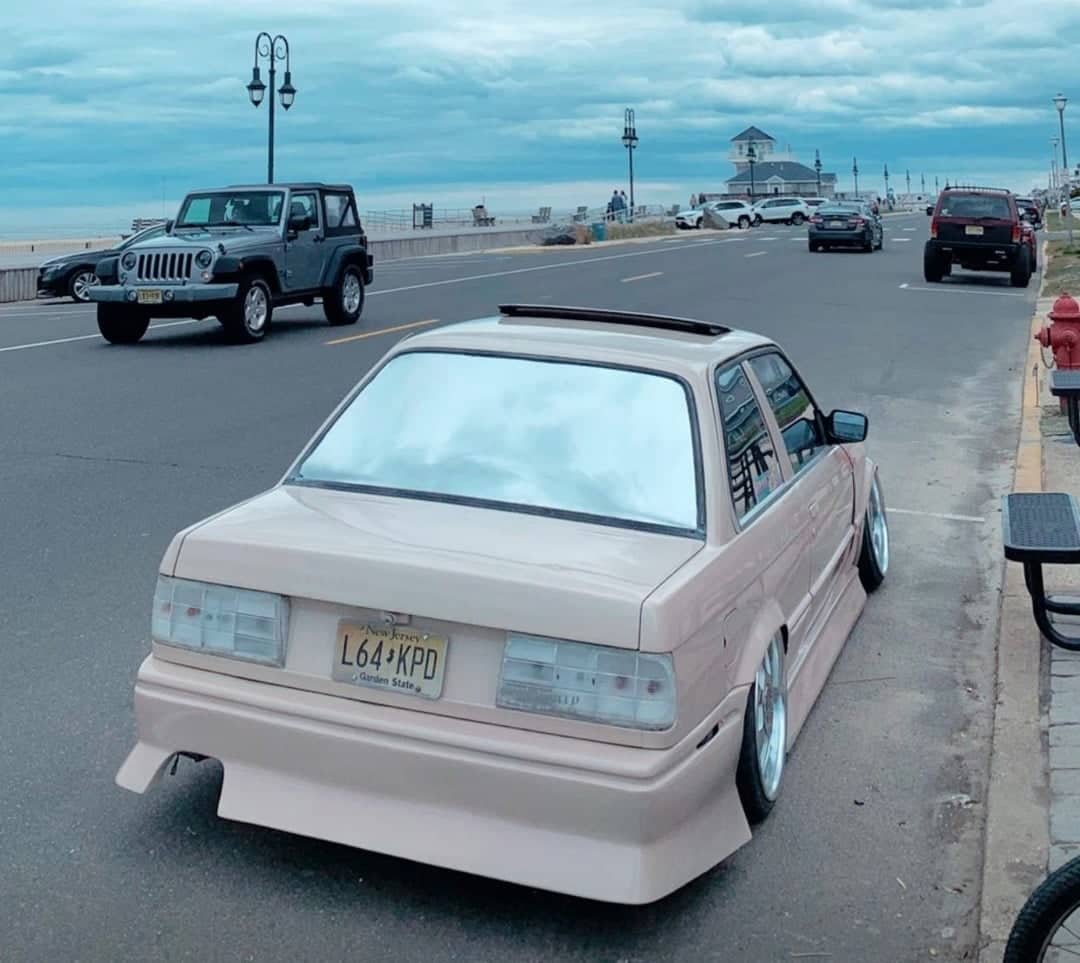 BMW E30 with Aggressive Widebody Kit
