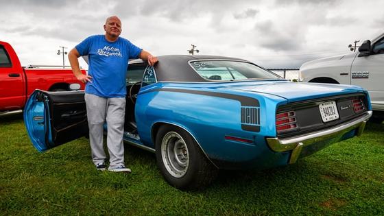 Turbocharged 6.1 HEMI-Powered 1970 Barracuda at Holley MoParty