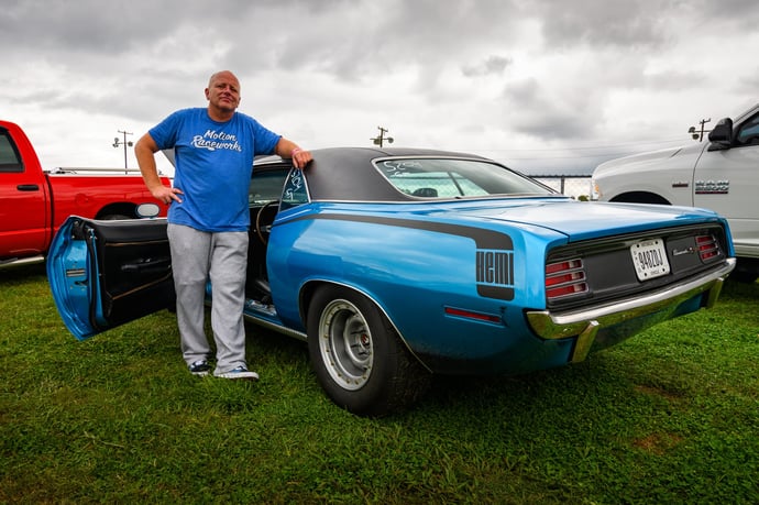 Turbocharged 6.1 HEMI-Powered 1970 Barracuda at Holley MoParty