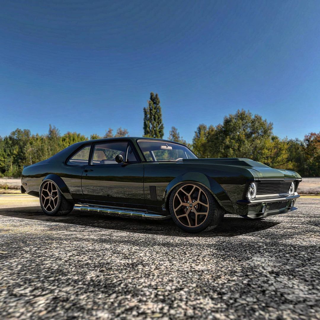 Chevy Nova Restomod with Tubed Exhaust