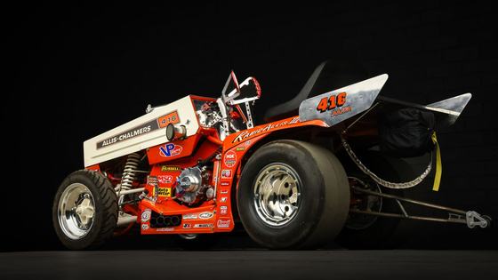 Nitro-Powered Allis-Chalmers 416 Lawn Tractor Dragster