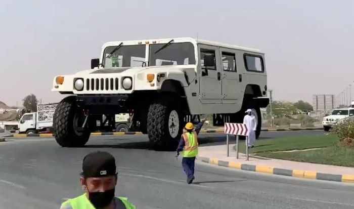 Giant Hummer H1 X3 with Four Diesel Engines