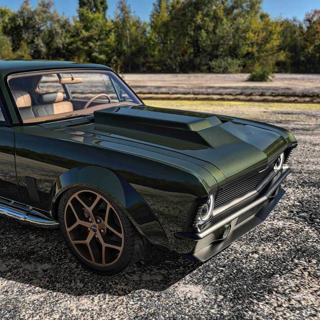 Chevy Nova Restomod with Tubed Exhaust