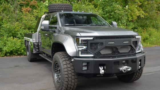 2022 Ford F-550 Super Duty Lariat Crew Cab Flatbed "Super Single" by Owner
