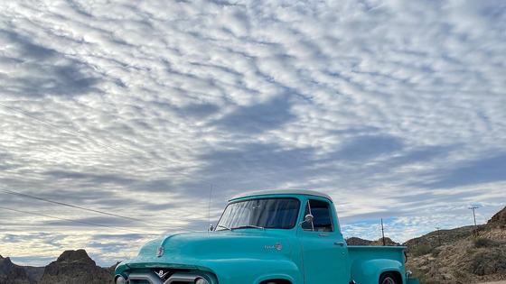 Coyote-Swapped 1955 Ford F-100 by Fat Fender Garage