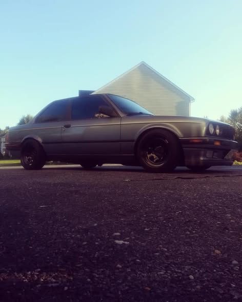 BMW E30 on Steel Wheels