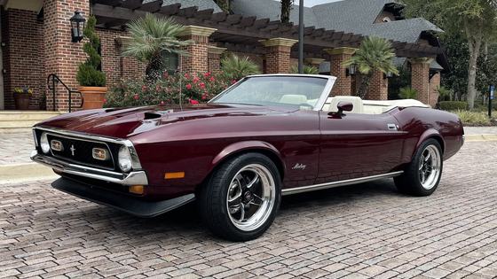 1971 Ford Mustang 351 Convertible with Burgundy Metallic Finish
