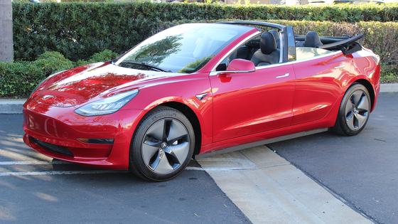 Convertible Tesla Model 3 by NCE