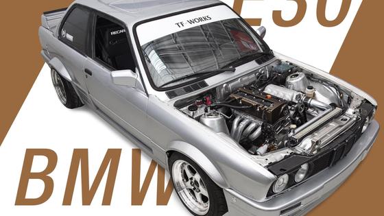 K24 Swapped BMW E30 by Touge Factory