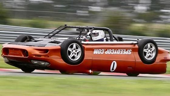 Upside-Down Chevrolet Camaro-Ford Festiva for LeMons
