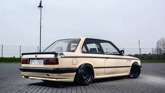 BMW E30 with BBS Body Kit