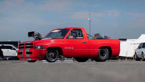 Supercharged Hemi-Powered 1997 Dodge Ram Drag Truck