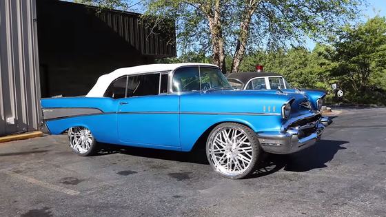 1957 Chevrolet Bel Air Convertible on 24-Inch Forgiato Wheels