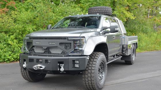 2022 Ford F-550 Super Duty Lariat Crew Cab Flatbed "Super Single" by Owner