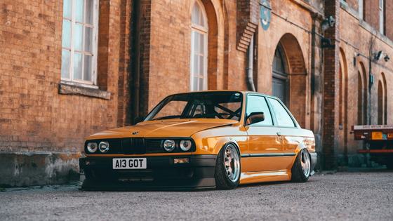 B48-Swapped BMW E30 in Bahama Gold