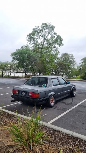 BMW E30 with Small R13 Wheels