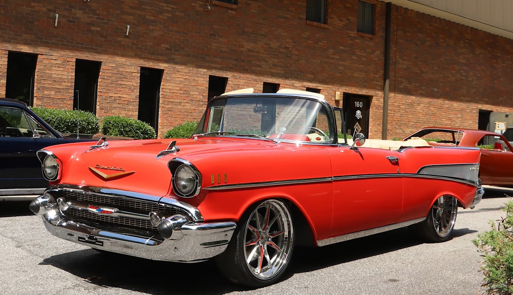 24-Inch Wheels on a 1957 Chevrolet Bel Air Convertible