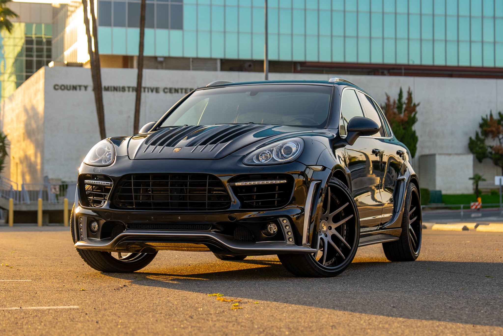 2013 Porsche Cayenne S with Wald Black Bison Kit