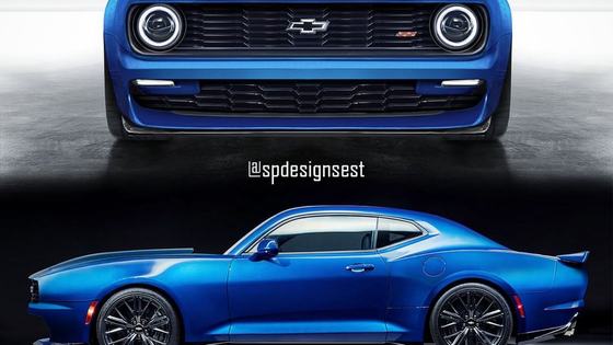 Modernized 1967 Chevrolet Camaro Rendering