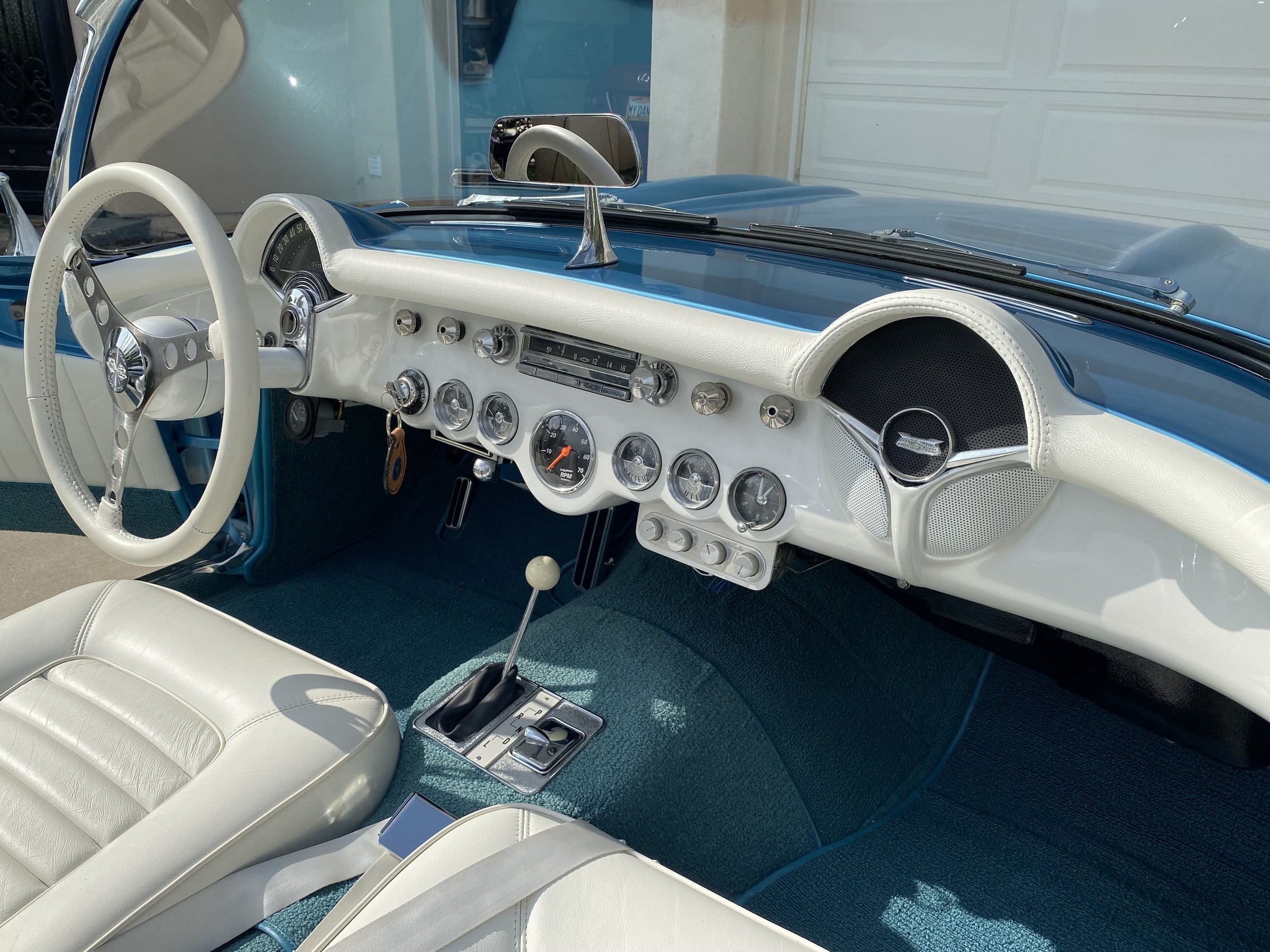 385hp Nassau Blue 1956 Chevrolet Corvette Restomod