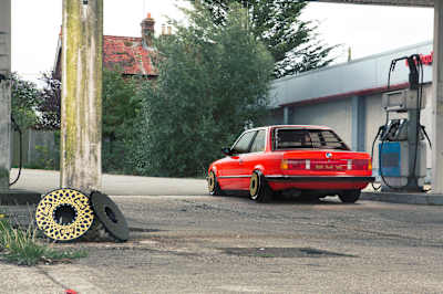 BMW E30 with BBS RS Wheels