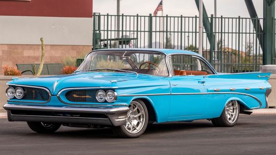 1959 Pontiac Bonneville Restomod in Riviera Blue