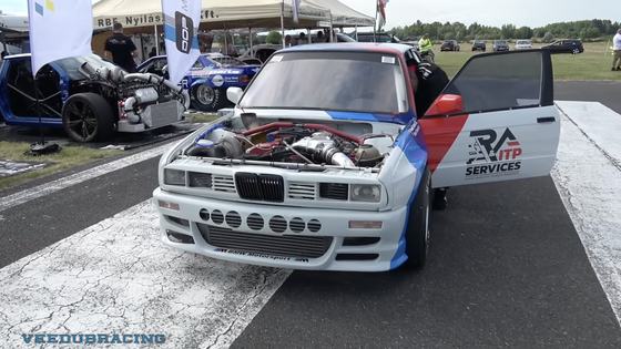 Turbo M50 AWD BMW E30 Drag Car