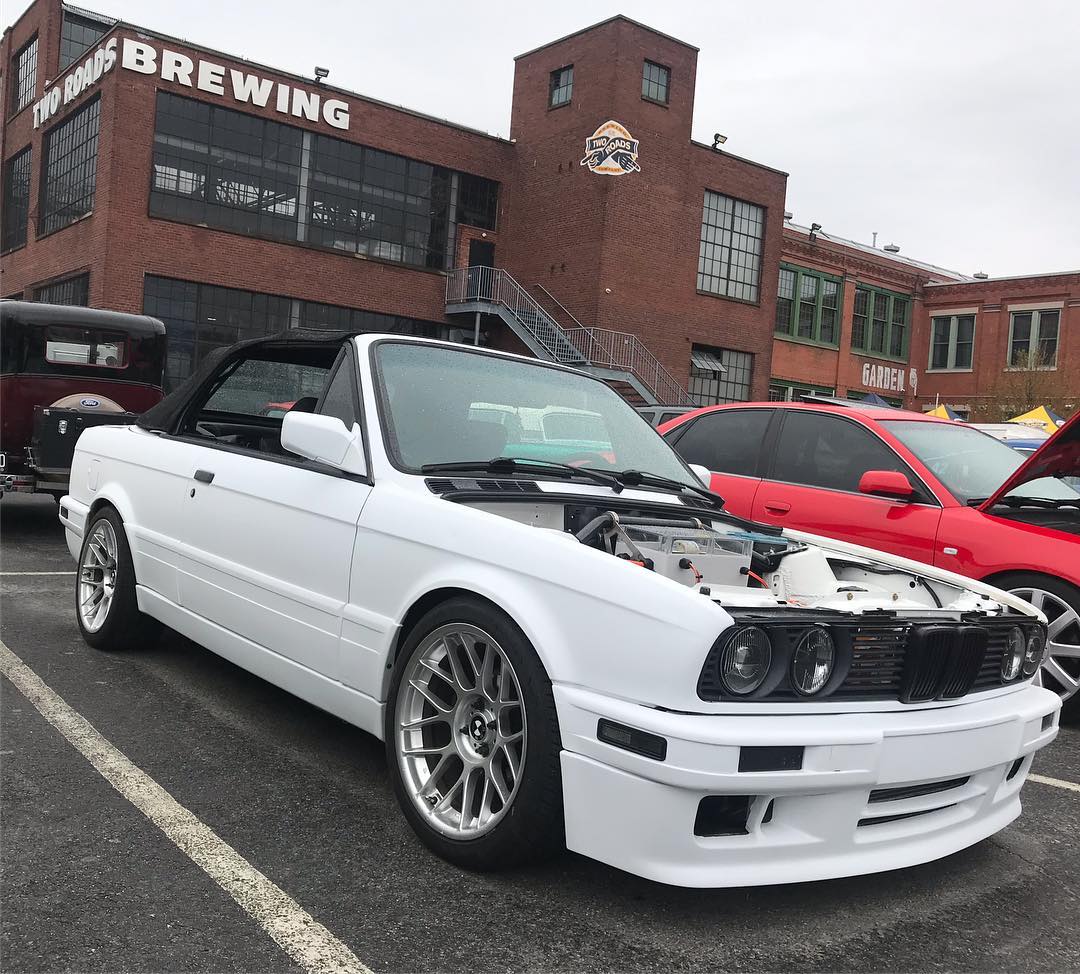 Tesla-Powered BMW E30 Convertible