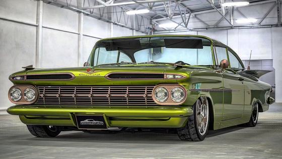 1959 Chevy Biscayne Restomod with Raceline Wheels