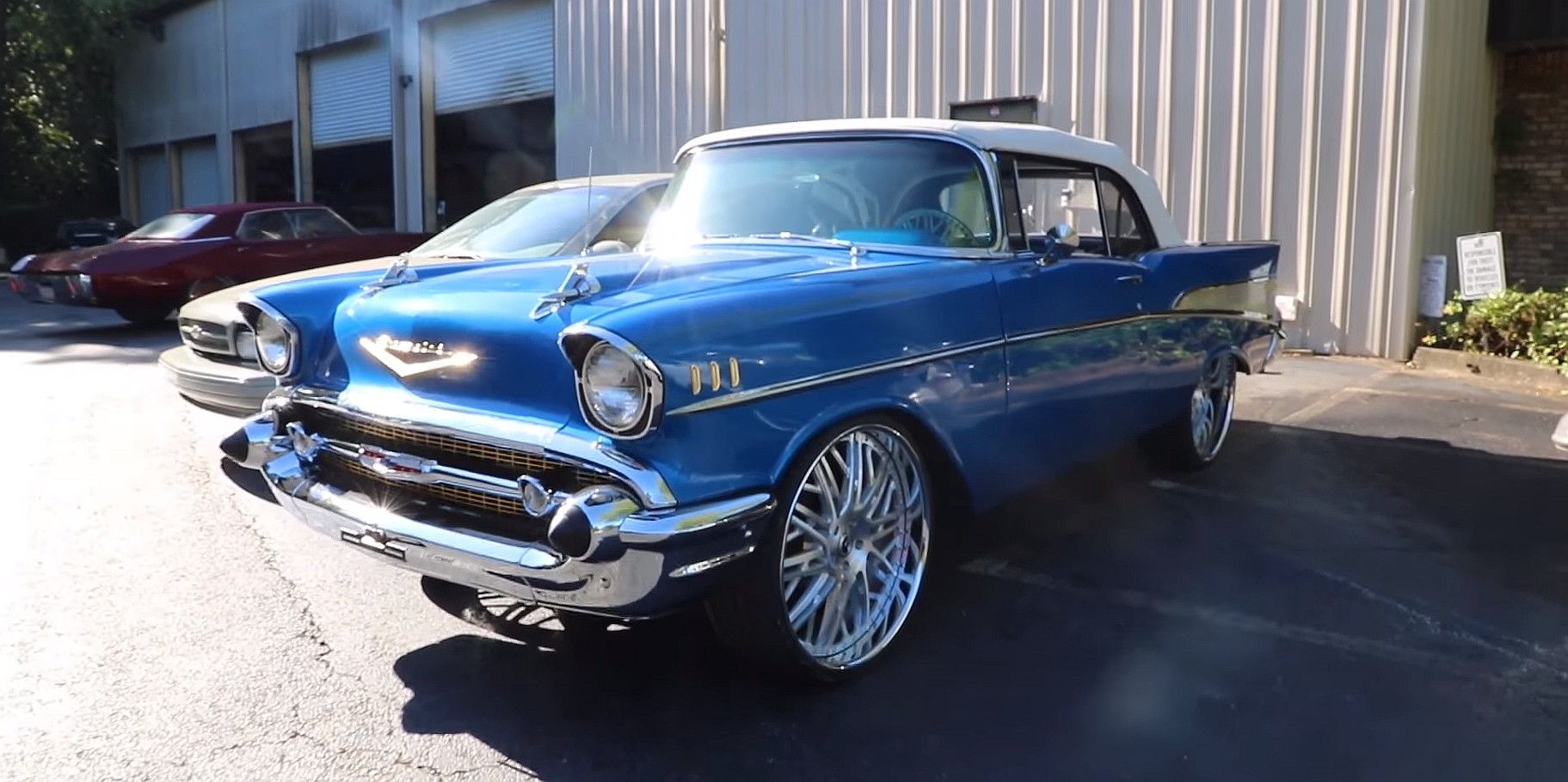 1957 Chevrolet Bel Air Convertible on 24-Inch Forgiato Wheels