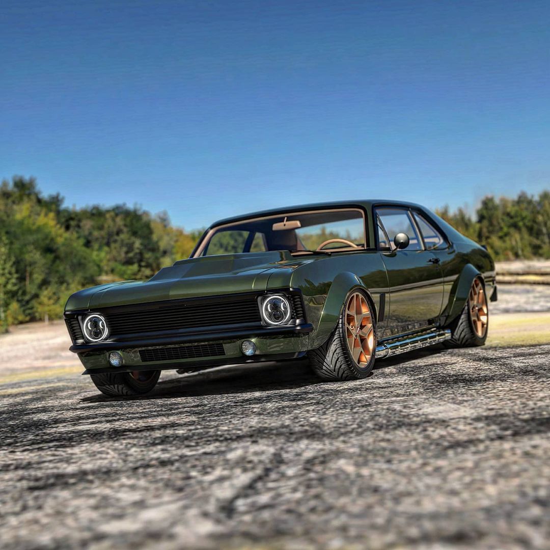 Chevy Nova Restomod with Tubed Exhaust