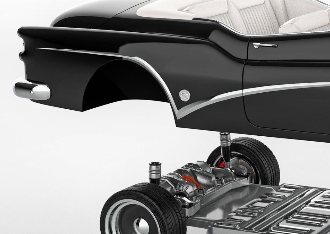 1953 Buick Skylark EV Hot Rod Render by Abimelec Design