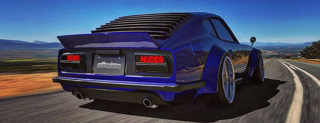 Electric Blue Datsun 240Z CGI Restomod