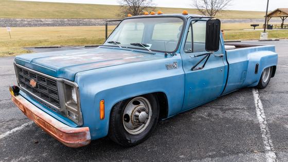 Bagged Chevrolet C30 Custom Deluxe Dually