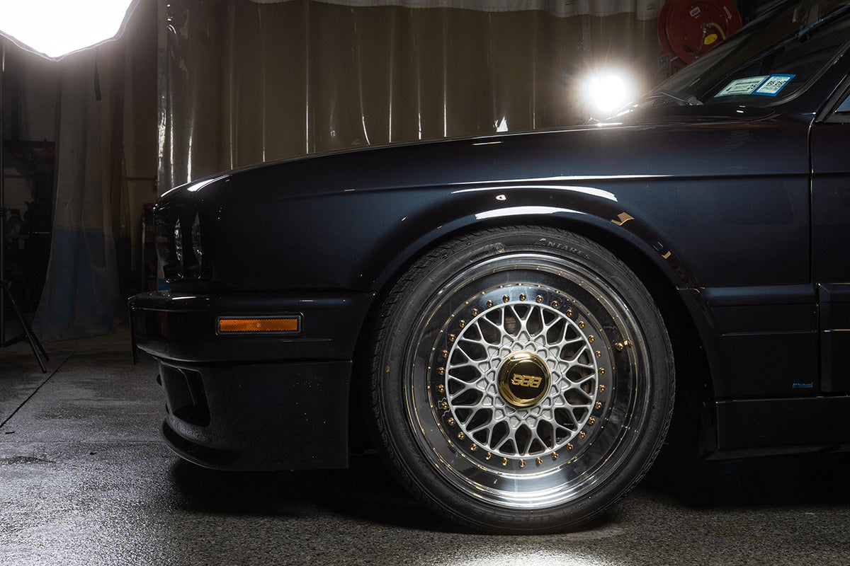 MTech 2 BMW E30 Cabriolet with CAtuned Coilovers