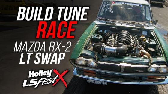 LT-Swapped Mazda RX-2 at LS Fest
