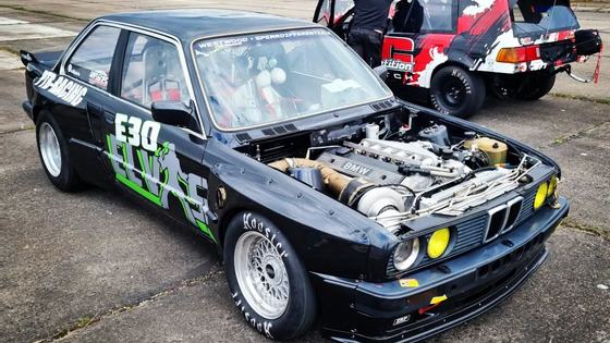 Turbo M50 BMW E30 Drag Car