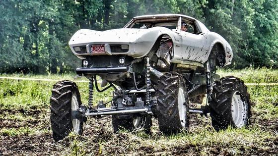 Ford-Powered 1976 Chevrolet Corvette Monster Truck