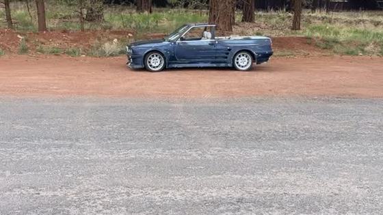 Abandoned BMW E30 with Folger widebody kit