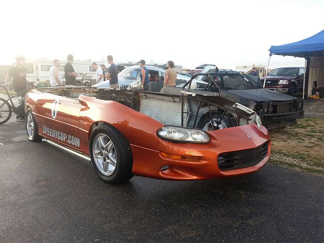 Upside-Down Chevrolet Camaro-Ford Festiva for LeMons