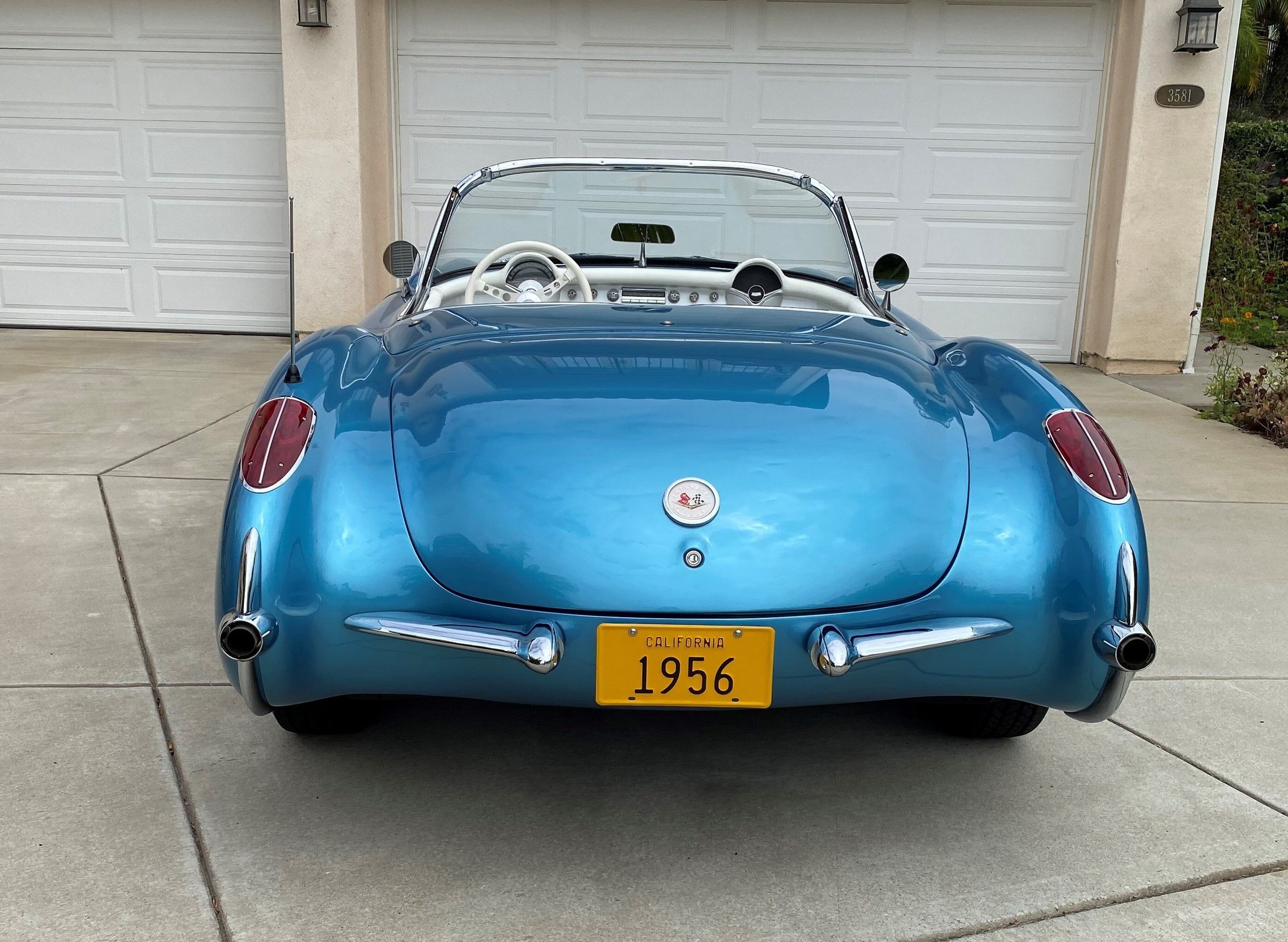 385hp Nassau Blue 1956 Chevrolet Corvette Restomod