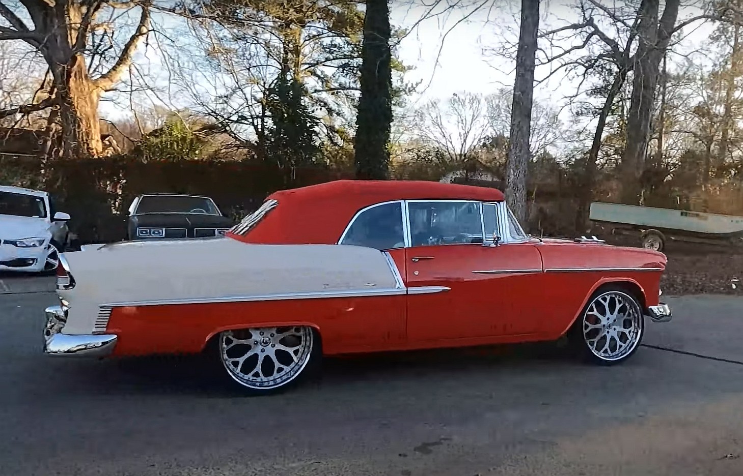 LS3-Powered 1955 Chevrolet Bel Air Restomod with Forgiato Wheels