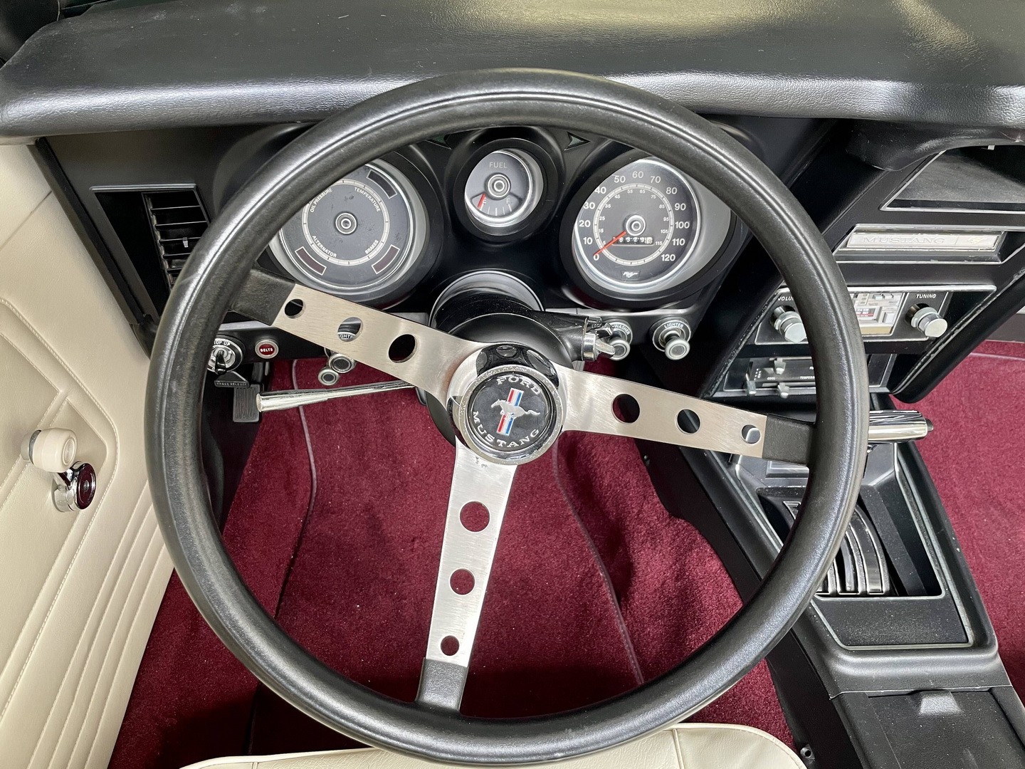 1971 Ford Mustang 351 Convertible with Burgundy Metallic Finish