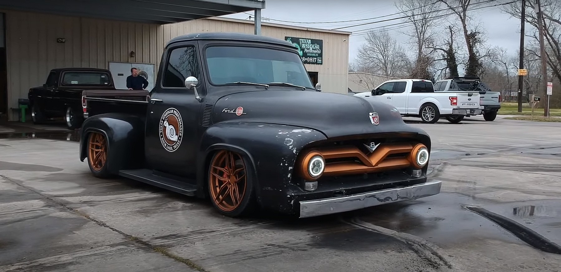 Procharged Coyote-Powered 1955 Ford F-100
